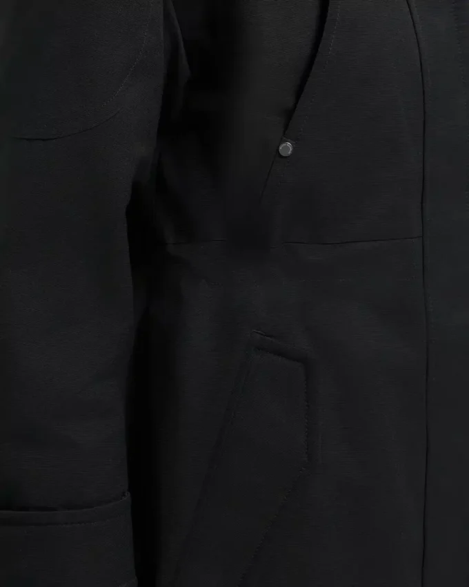 Originele stormjas met schapenvachtrand