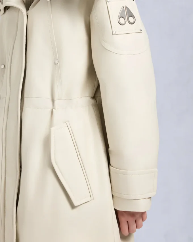 Originele stormjas met schapenvachtrand