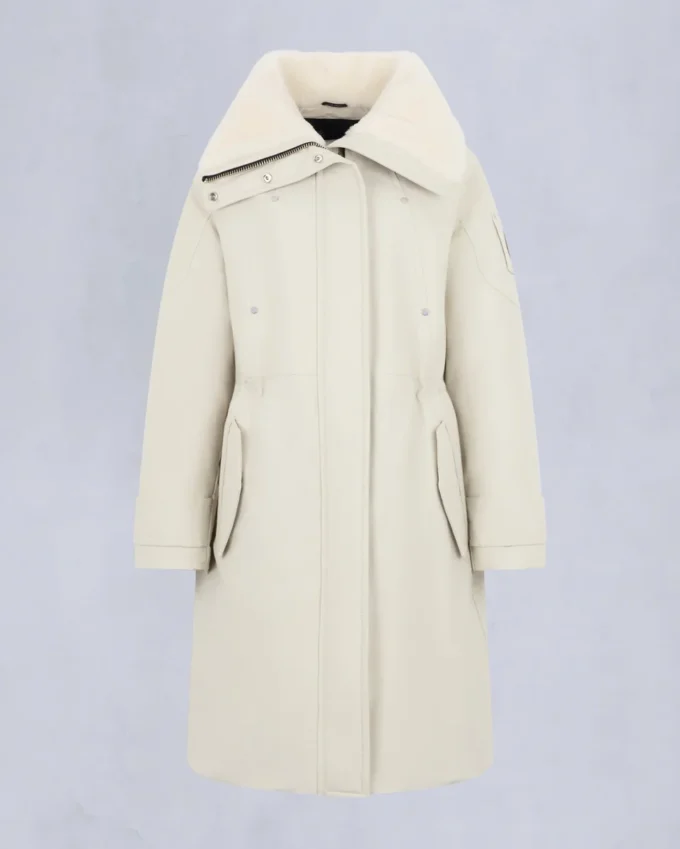 Originele stormjas met schapenvachtrand