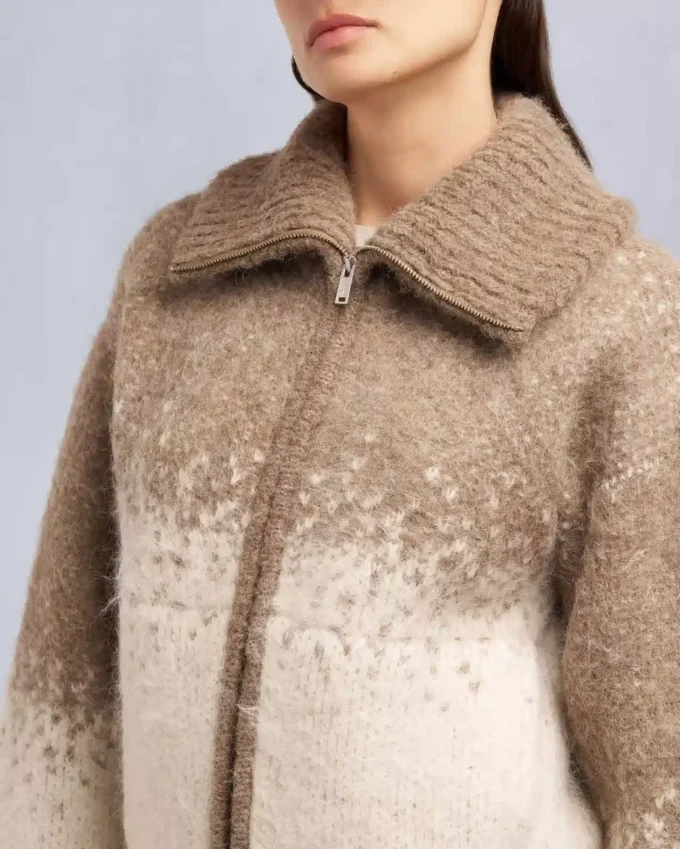 Palmer trui met volledige ritssluiting