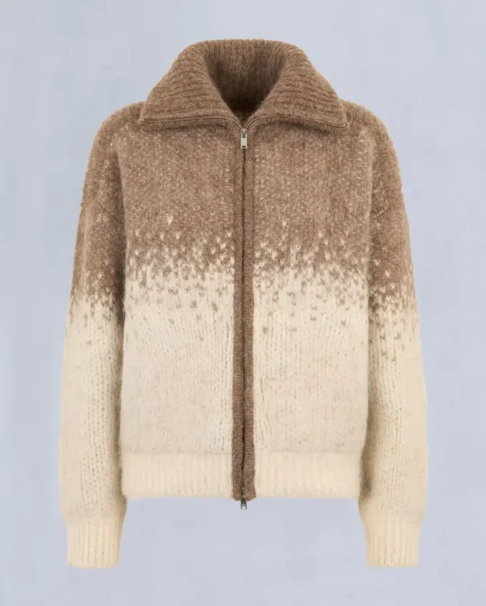 Palmer trui met volledige ritssluiting