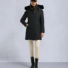 Parka met schapenvachtrand