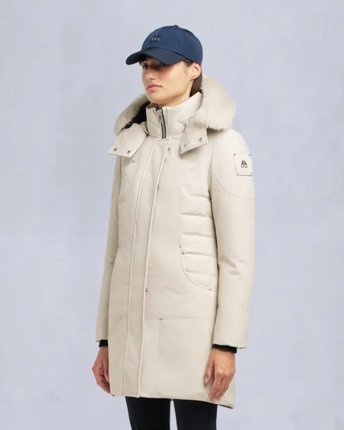 Parka met schapenvachtrand