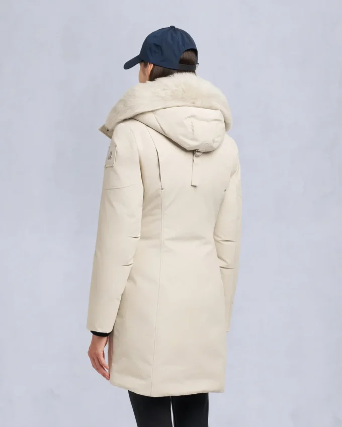 Parka met schapenvachtrand