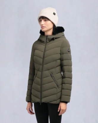 Roselawn jasje met schapenvachtrand